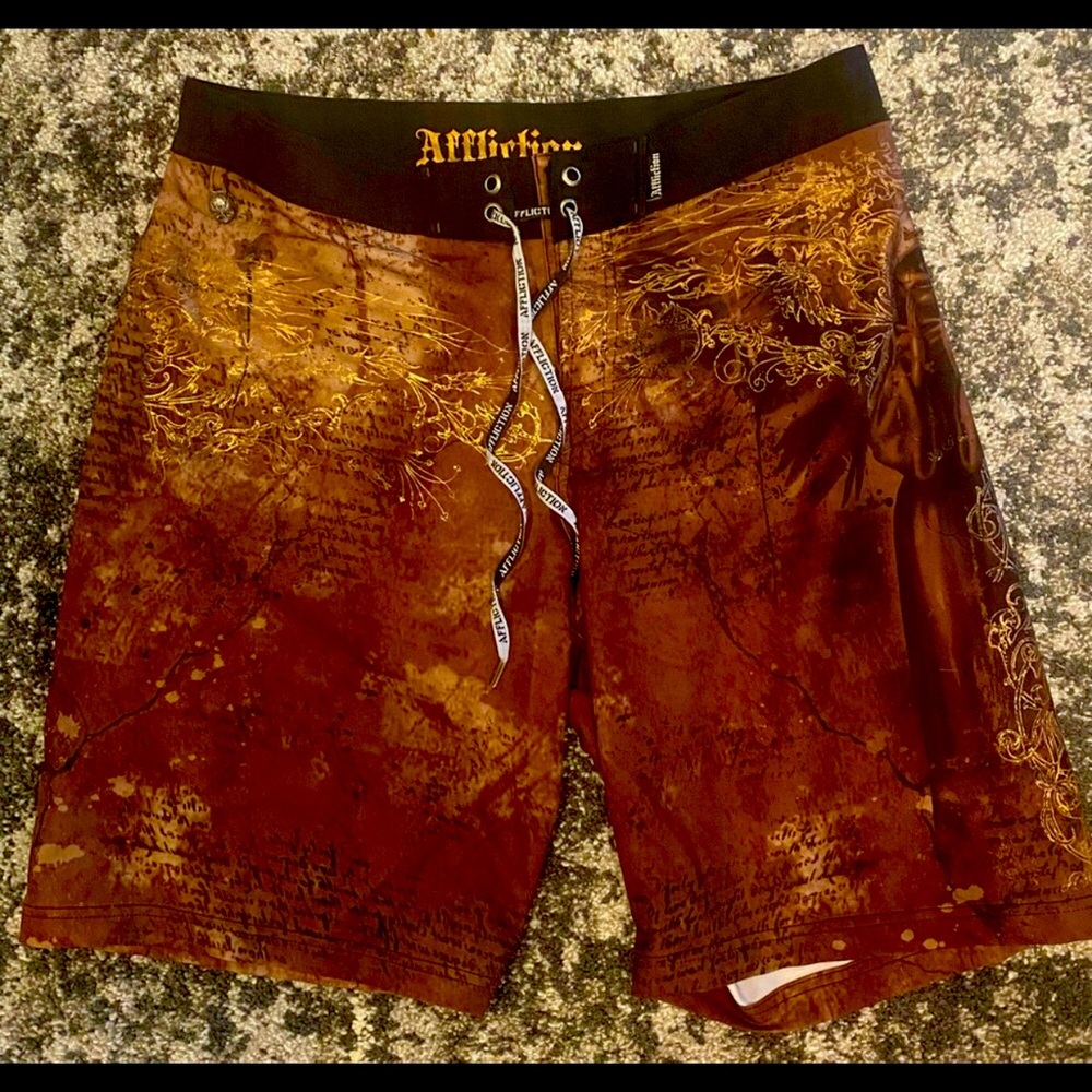 Affliction Board Shorts Swim Shorts Men’s Size 36